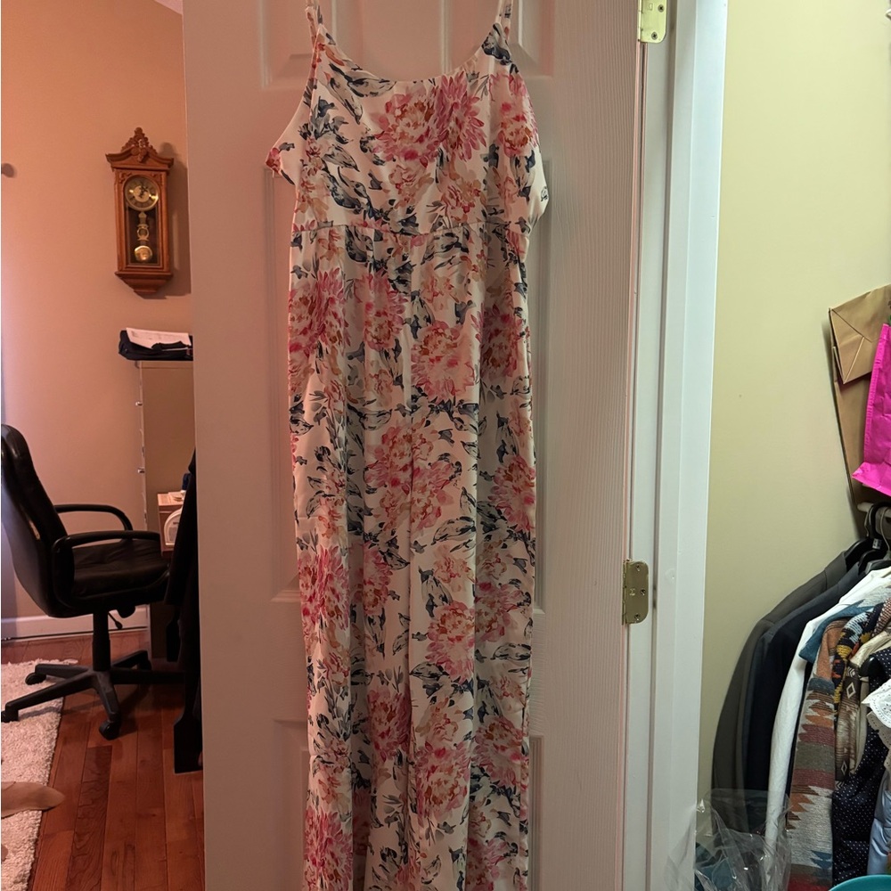 Floral Maxi Jumpsuit